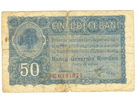 Rumunija 50 bani 1917