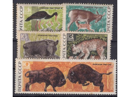 Rusija Sovjetski Savez 1969 Fauna serija **