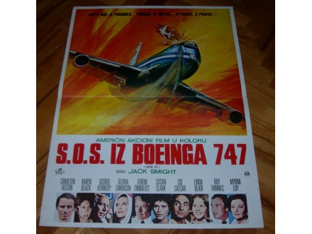 S.O.S. iz Boeinga 747 (Charlton Heston), filmski plakat