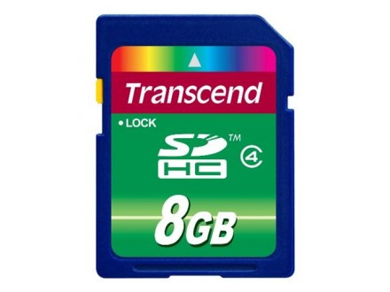 SECURE DIGITAL CARD  8GB TRANSCEND TS8GSDHC4