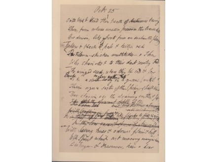 ŠELIJEV RUKOPIS / rukopis znamenitog engleskog pesnika