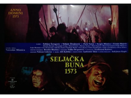 SELJAČKA BUNA 1573 (1975) Vatroslav Mimica PLAKAT #1