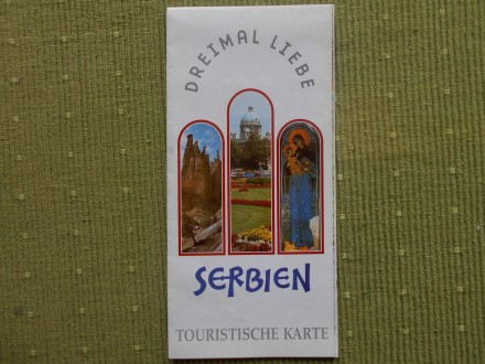 SERBIEN, Touristische karte