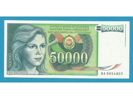 SFRJ- 50 000 DINARA 1988 - sa slika - -UNC-