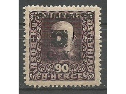 SHS,BiH,Franc Jozef I 90 hel 1919.,zup 12 3/4:12 1/2,
