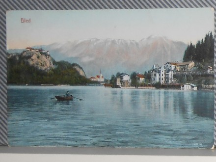SLOVENIJA- BLED -pogled sa jezera 1920/30  (VI-54)