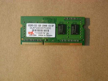 SODIMM DDR3 1 GB 1333 MHz