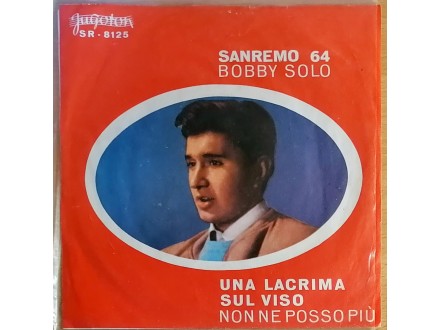 SP BOBBY SOLO - Sanremo 64: Una Lacrima, 1.pres, NM/VG+