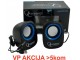 SPK-111 ** Gembird Stereo zvucnici Blue/black, 2 x 3W RMS USB pwr, 3.5mm kutija sa prozorom (379)