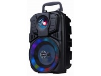 SPK-BT-LED-01 Gembird Portable Bluetooth karaoke speaker 5W, FM, USB, SD, 3,5mm, MIC 6,35mm, LED