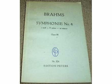 SYMPHONIE Nr. 4 - Johannes Brahms
