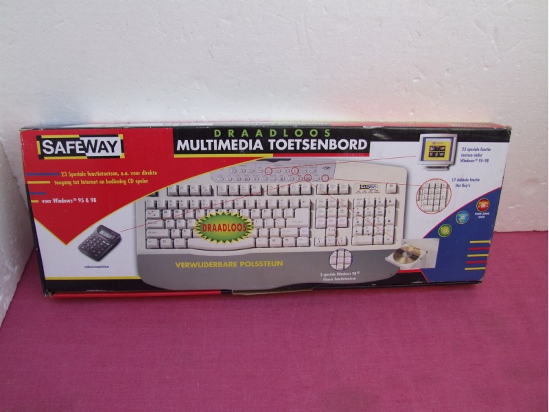 Safeway Draadloos Multimedia Wireless Keyboard NOVO!