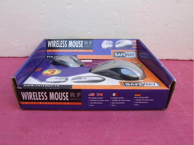 Safeway Mouse Cordless PS/2-USB 4D RF bezicni mis NOVO!