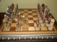 Šah, olovne, ručno bojene figure slika 8