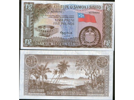 Samoa 5 Pounds 1963 (2020). aUNC.