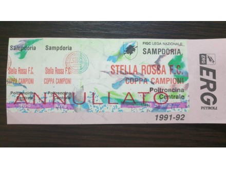 Sampdoria-Crvena zvezda 1991/1992