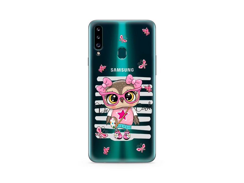 Samsung A207 Galaxy A20s - Silikonska futrola skin PRINT CLEAR za ND0087 (MS)