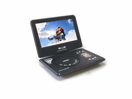 Samtec Cruiser PDVT-209HDS 9` Portable DVD, DIVX, TV, USB, Game, MP3, built in battery