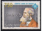 San Marino 1991 Makswel 100 godina radija čisto