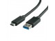 Secomp Roline USB3.1 Cable, A - TypeC , M/M, black, 1.0 m slika 2