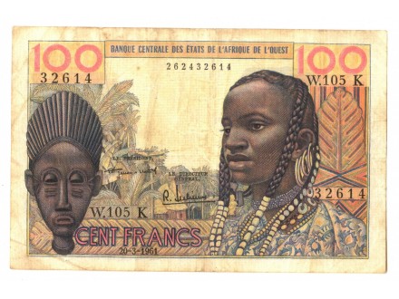Senegal 100 francs 1961