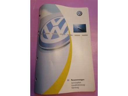 Servisna knjiga 1.1  za VW Golf 4 1.4 55kw