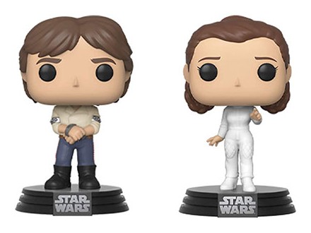 Set figura - POP, Star Wars, Empire Strikes Back, Han Solo &; Princess Leia - Star Wars