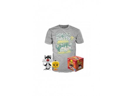 Set majica i figura - Looney Tunes, Sylvester&;Tweety, S - Looney Tunes