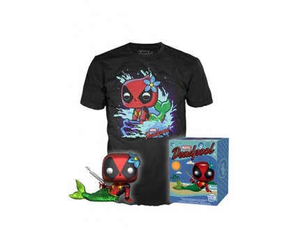 Set majica i figura - Marvel, Deadpool, Playtime Mermaid - Deadpool