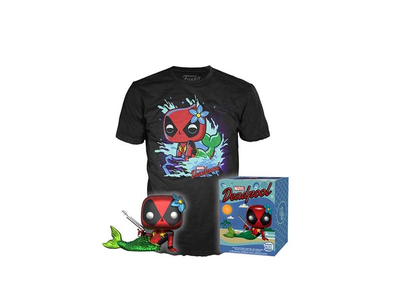 Set majica i figura - Marvel, Deadpool, Playtime Mermaid - Deadpool