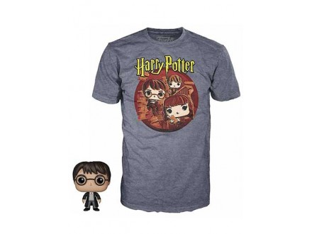 Set majica i figura POP! - HP, Trio, XL - Harry Potter