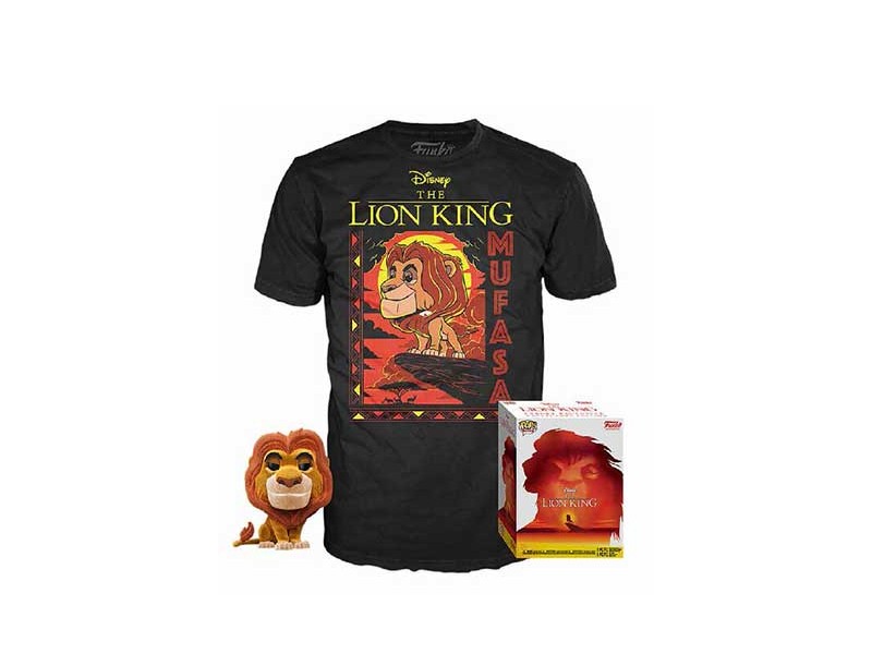 Set majica i figura Pop! - Disney, Lion King, Mufasa, M - The Lion King