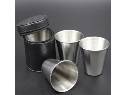 Set metalnih čašica 70ml
