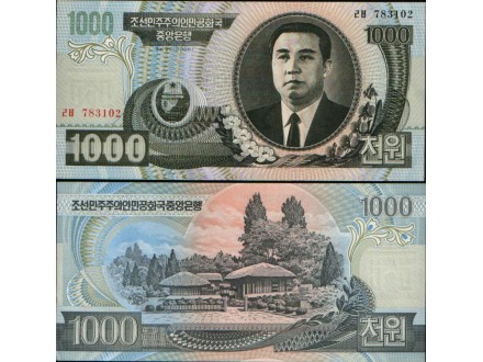 Severna Korea 5 X 1000 Won 2006. UNC.