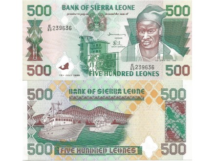 Sierra Leone 500 leones 1998. UNC