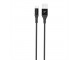 Silicon Power Boost Link LK30AB USBcable / MicroUSB 100cm/2.4A. Nylon, up to 2.4A, 5Gbps, Quick Charge, Black slika 1
