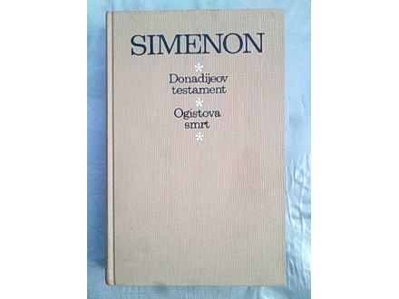Simenon-Donadijeov testament/Ogistova smrt