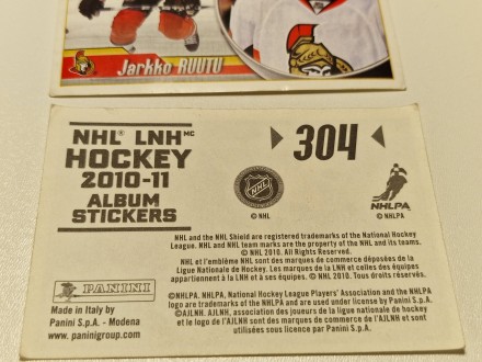 Sličice NHL Hockey 2010-11 Panini na komad