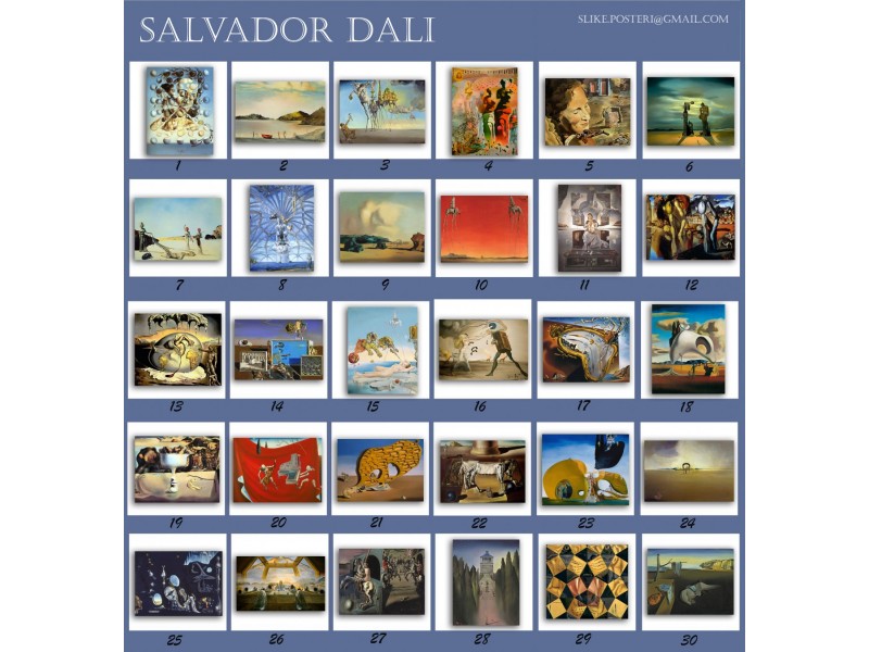 Slike na platnu ili medijapanu Salvador Dali