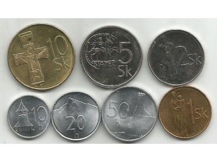 Slovacka kompletan set kovanica 1993.