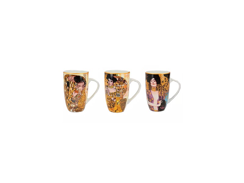 Šolje - set 3, Klimt, The Kiss, Adele &; Judith, 350 ml - Gustav Klimt
