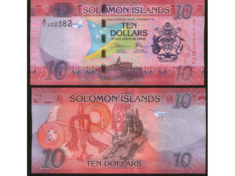 Solomon Islands 10 Dollars 2017. UNC.