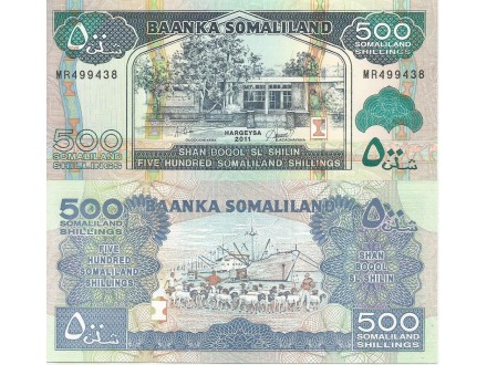 Somaliland 500 shillings 2011. UNC