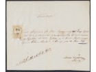 Sombor 1859 Stari dokument sa taksenom markom
