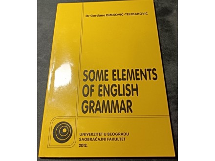 Some elements of english grammar