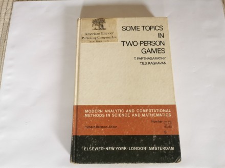 Some topics in two-person games - Parthasarathy, 1971