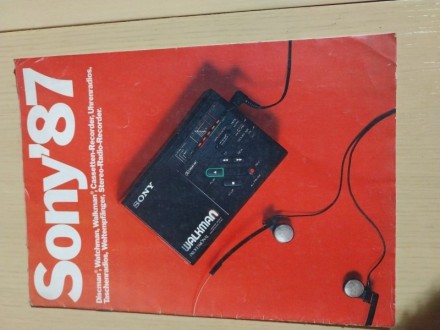 Sony katalog iz 1987 godine