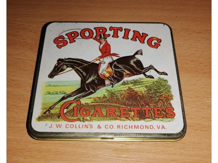 Sporting Cigarettes stara metalna kutija za cigare