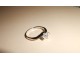 Srebrni prsten - jedan cirkon slika 3