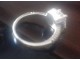 Srebrni prsten sa BELIM KAMENOM slika 2